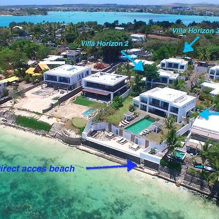 Villa Horizon By Dream Escapes, Beachfront Villa Pointe aux Canonniers Eksteriør bilde